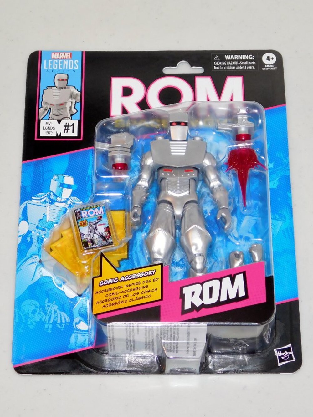 2025 Hasbro Marvel Legends Retro Carded 6" ROM Spaceknight Figure MOC New